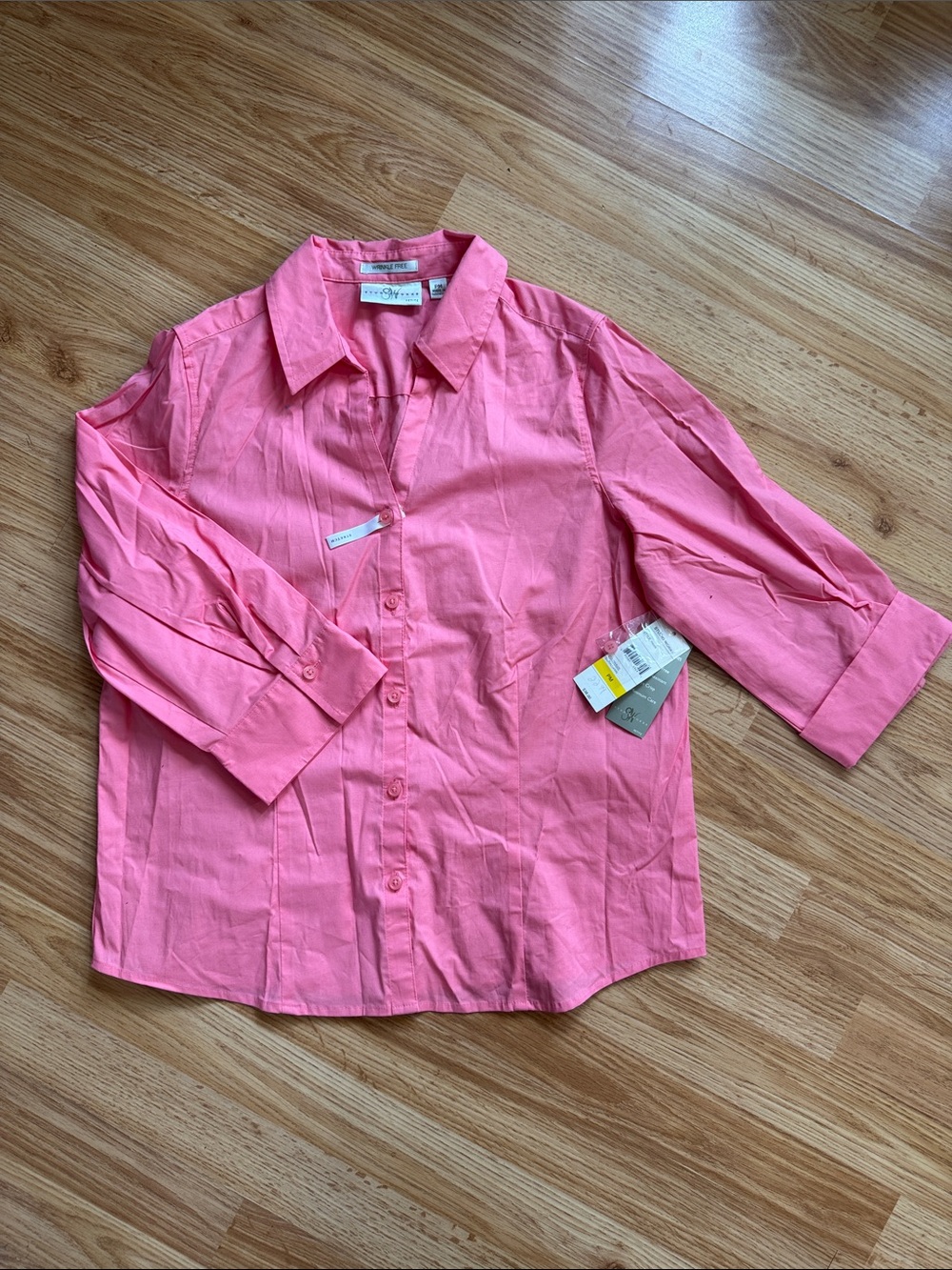 Studio Works Pink Button-Front Shirt 🔅 size MP